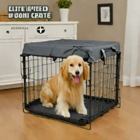 EliteField 2-Door Folding Dog Crate
