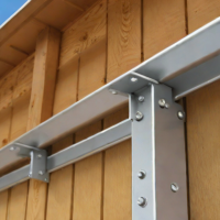 Eagle Peak Galvanized Steel Corner Bracket for Sheds