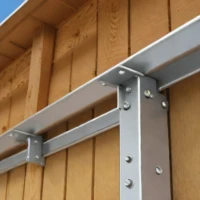 Eagle Peak Galvanized Steel Corner Bracket for Sheds