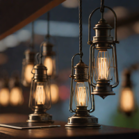 Edison Bulb Solar Lanterns (Set of 4)