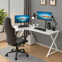 Eureka Ergonomic GTG - L60, L-Shaped Glass LED Gaming Desk