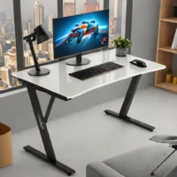 Eureka Ergonomic GTG - I43, LED Glass Desktop Gaming Desk