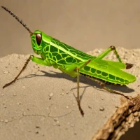 Elegant Grasshopper (Zonocerus elegans)