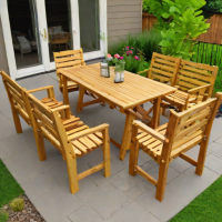 Etsy Handmade Wood Patio Set