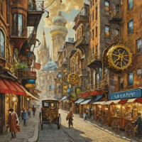 Eurographics 1000 Piece Jigsaw Puzzle - Steampunk City