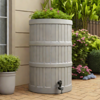 EnviroWorld Rain Barrel 100 Gallon