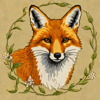 Evenflow Embroidery Kit - Fox Portrait