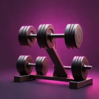 Fixed Dumbbell Set (Vinyl Coated)