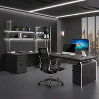 Fully Jarvis L-Shaped Standing Desk