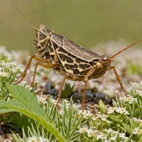Field Grasshopper (Chorthippus brunneus)