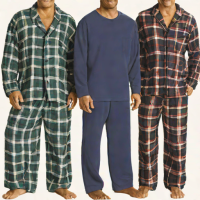 Fruit of the Loom Men's Fleece Pajama Set