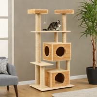 FEANDREA Solid Wood Cat Tree