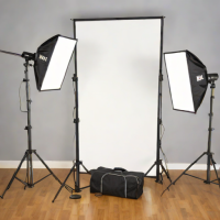 Fovitec LED Softbox Lighting Kit with Reflectors
