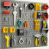 Grizzly Industrial 32-Piece Jaws Pegboard Accessory Set