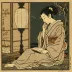 Girl Reading by Lamplight (Suzuki Harunobu, c.1766)