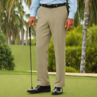 Greg Norman Men's Flat Front Pant