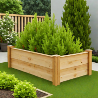 Greenes Fence Cedar Raised Garden Bed Kit