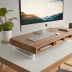 Grovemade Monitor Stand with Walnut Top