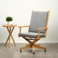 High-Back Director's Chair with Ottoman