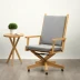 High-Back Director's Chair with Ottoman