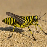 Horse Lubber Grasshopper (Taeniopoda eques)