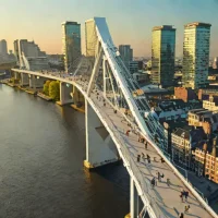 Hashtag Bridge (#-brug), Rotterdam