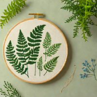Hauspanel - Ferns Embroidery Kit