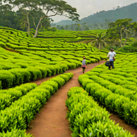 Harrisons Tea Estate Walk, Sri Lanka