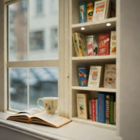 In a Sweetshop Window by Lyz Cooper