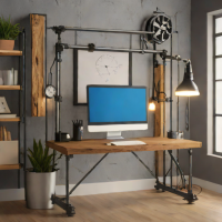 Industrial Pipe Bed Frame