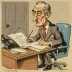 Jak (Raymond Allen Jackson) Evening Standard caricatures
