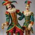 Jester - precisely hand carved marionette