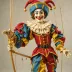 Jester - original wooden marionette
