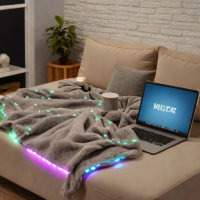 Kikkerland Light-Up Throw Blanket
