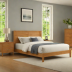 King Koil Solid Oak Platform Bed