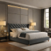 King Koil Upholstered Velvet Platform Bed