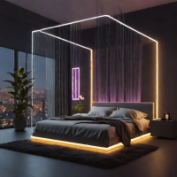 King Koil Platform Bed with Canopy Frame