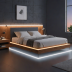 King Koil Simple Wood Platform Bed