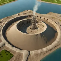 Khara Zira Mud Volcano
