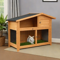 Kavee Small Wooden Rabbit Hutch