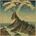 Katsushika Hokusai, Rainstorm Beneath the Summit