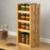 KitchenEdge 4-Tier Bamboo Spice Rack