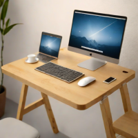 Laptop Lap Desk with Stand (Bamboo Model)