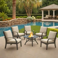 Lifetime 6-Piece Resin Patio Chair Set