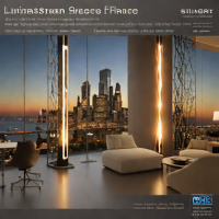 LuminaStream Vertical Fire Column