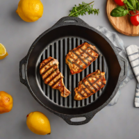 Lodge 10-Inch Cast Iron Grill Pan