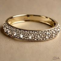 Luv AJ Crystal Bangle Bracelet