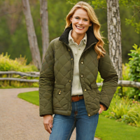 L.L.Bean Flannel-Lined Quilted Jacket