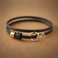 LIVALLI Women's Leather Wrap Bracelet