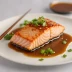 Miso Glazed Salmon with Ginger-Soy Reduction